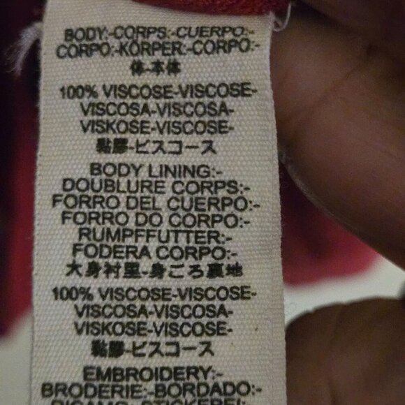 Free People Te Amo Embroidered Flare Sleeve V Neck Babydoll Swing Dress Size M - Picture 13 of 13